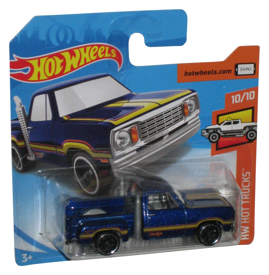 Hot Wheels 1978 Dodge Li'l Red Express (2018) HW Hot Trucks 10/10 Blue Truck 55/250 - (Short Card)