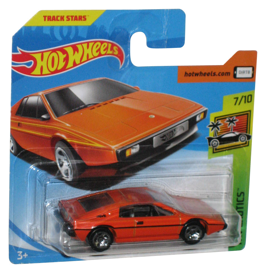 Hot Wheels HW Exotics 7/10 (2017) Orange Lotus Esprit S1 Toy Car 126/365 - (Short Card)