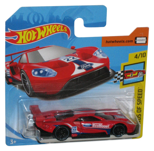 Hot Wheels Legends of Speed 4/10 (2017) Red 2016 Ford GT Race Toy Car 195/365 - (Short Card)