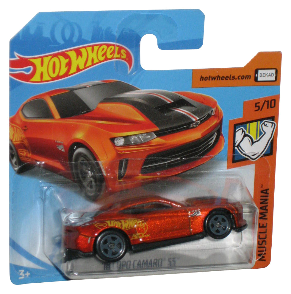 Hot Wheels Muscle Mania 5/10 (2019) Orange '18 Copo Camaro SS Car 71/250 - (Short Card)