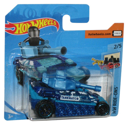Hot Wheels HW Ride-Ons 2/5 (2017) Blue Tanknator Toy 136/365 - (Short Card)