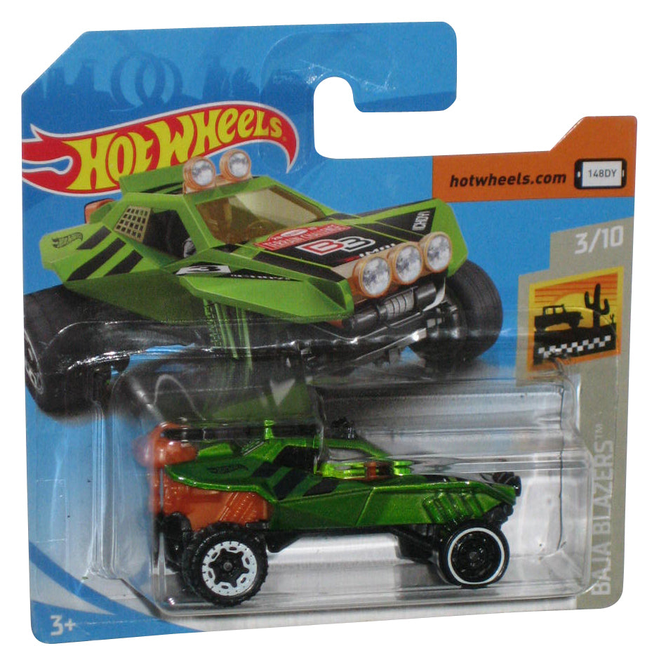 Hot Wheels Baja Blazers 3/10 (2017) Green Sandivore Toy Car 41/250 - (Short Card)