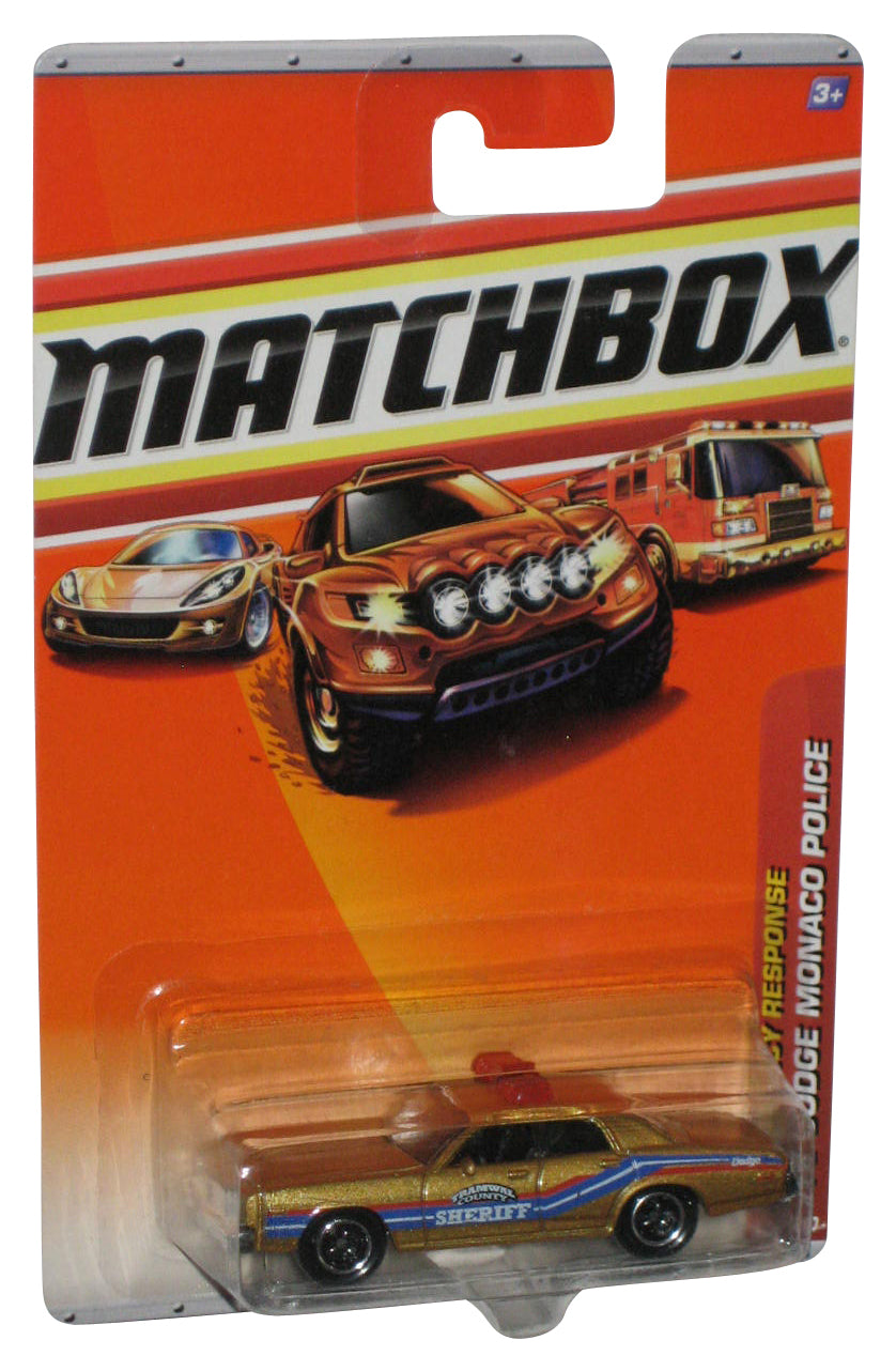 Matchbox MBX Emergency Response (2010) Gold '78 Dodge Monaco Police Highway Patrol Car 53/100
