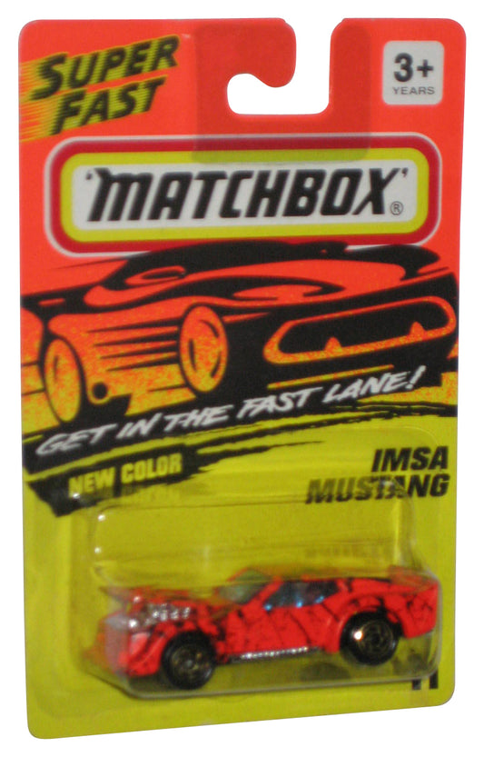 Matchbox Get In The Super Fast Lane (1993) Orange Imsa Mustang Toy Car #11