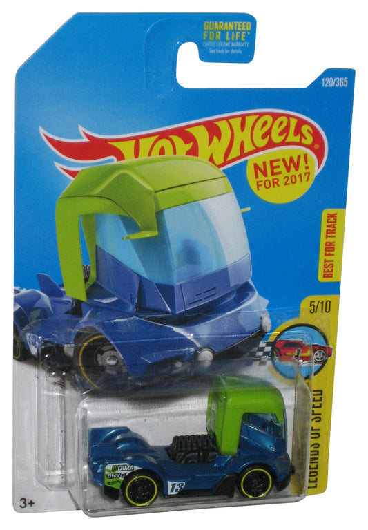Hot Wheels Legends of Speed 5/10 (2017) Rig Heat Blue & Green Truck 120/365