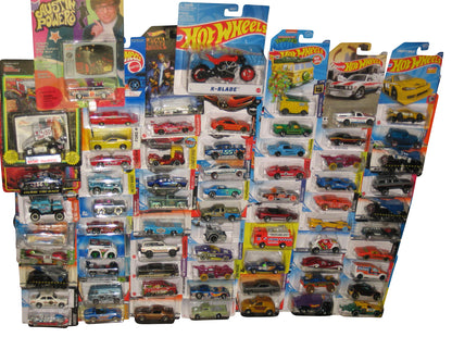 Hot Wheels & Matchbox Mattel Die-Cast Mixed Collection -- (Lot of 75 Toy Cars)