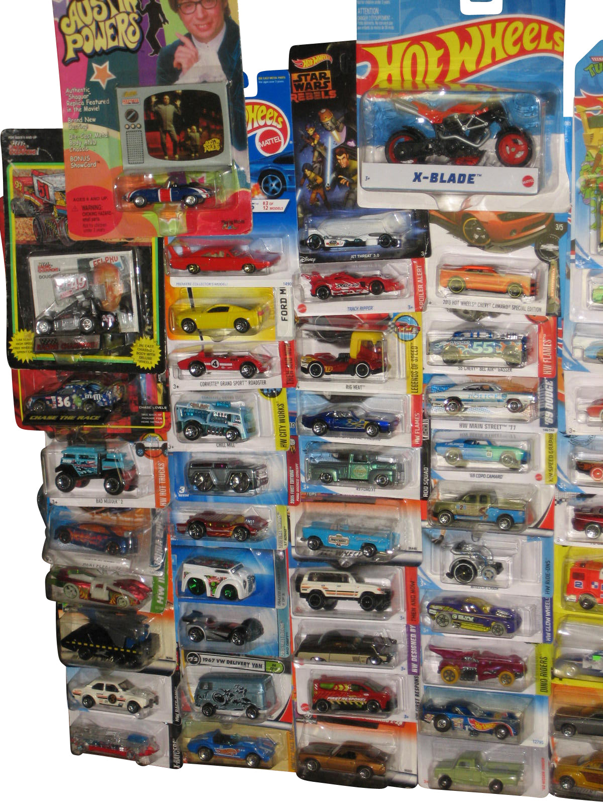 Hot Wheels & Matchbox Mattel Die-Cast Mixed Collection -- (Lot of 75 Toy Cars)