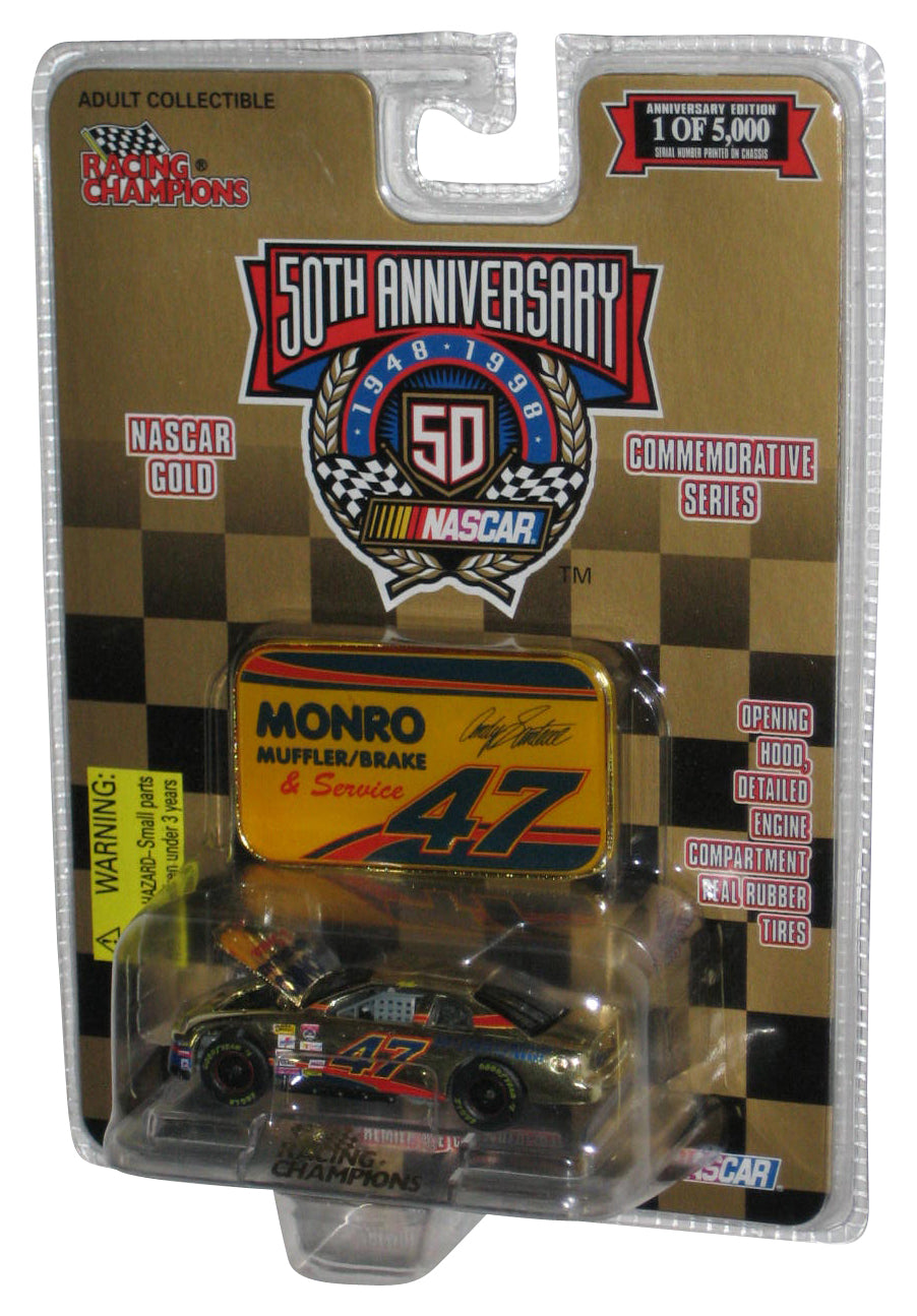 Nascar Racing Champions 50th (1998) Gold Monro Muffler Brake Service Toy Car #47