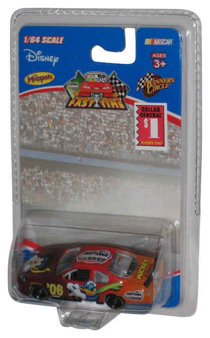 Disney The Muppets Mickey Mouse & Donald Duck Nascar Winner's Circle 1/64 Scale Daytona 500 Red Toy Car