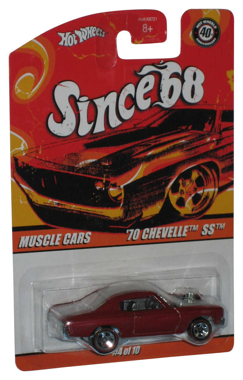 Hot Wheels Since 68 (2007) Muscle Cars '70 Chevelle SS Red Toy Car 4/10