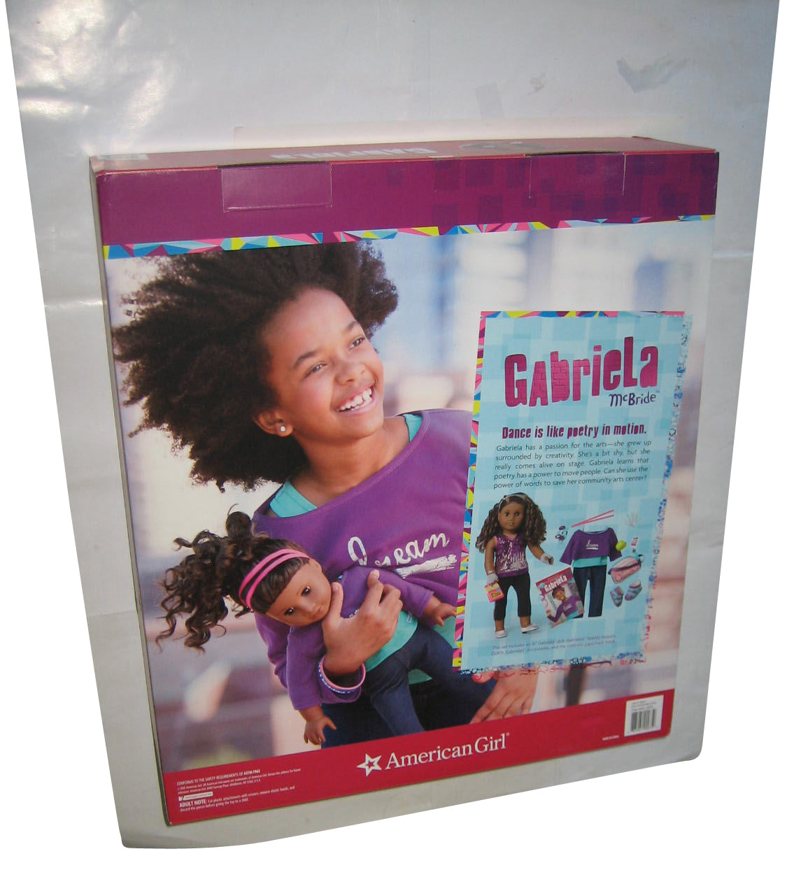 American Girl Doll Gabriela McBride (2020) Sparkly Sequins Outfit Toy Doll w/ Book