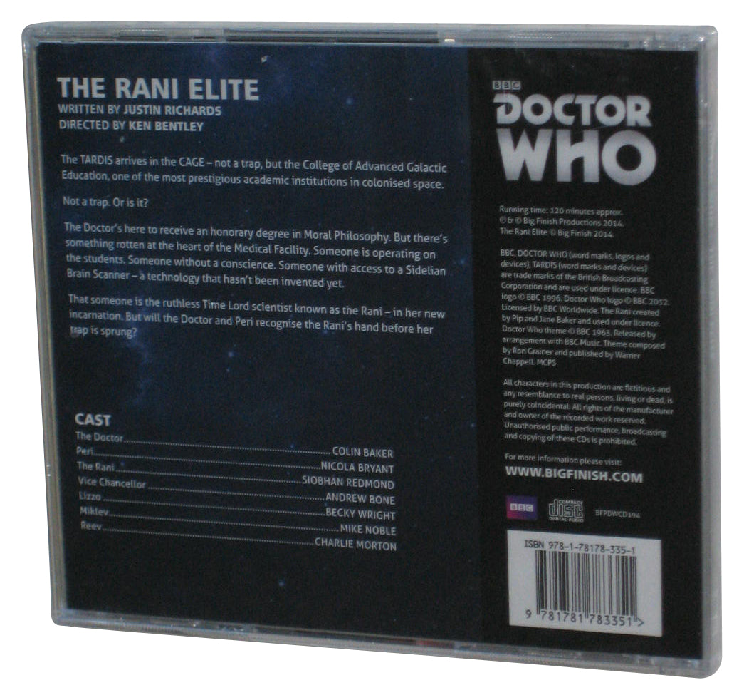 Doctor Who The Rani Elite (2014) Justin Richards Audio CD
