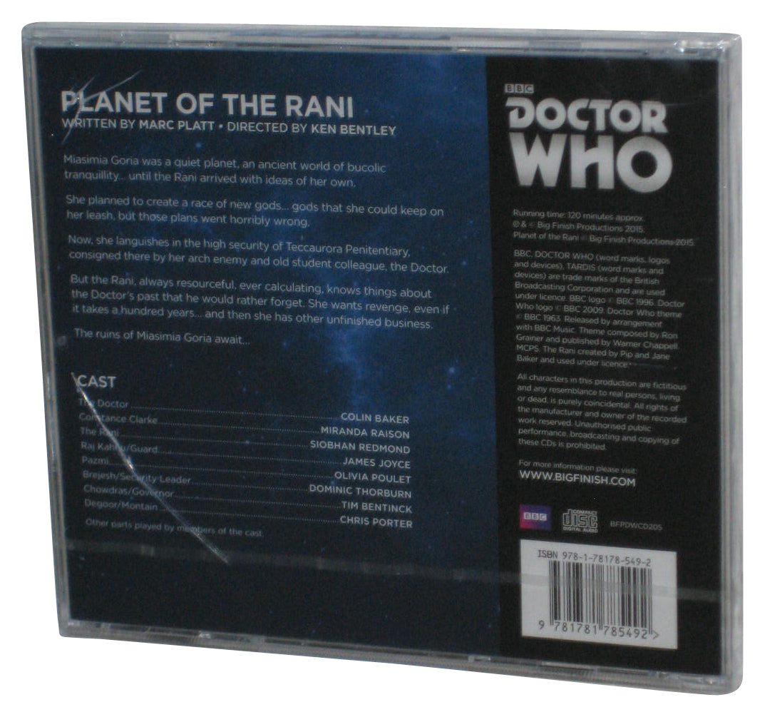 Doctor Who Planet of The Rani (2015) Marc Platt Audio CD
