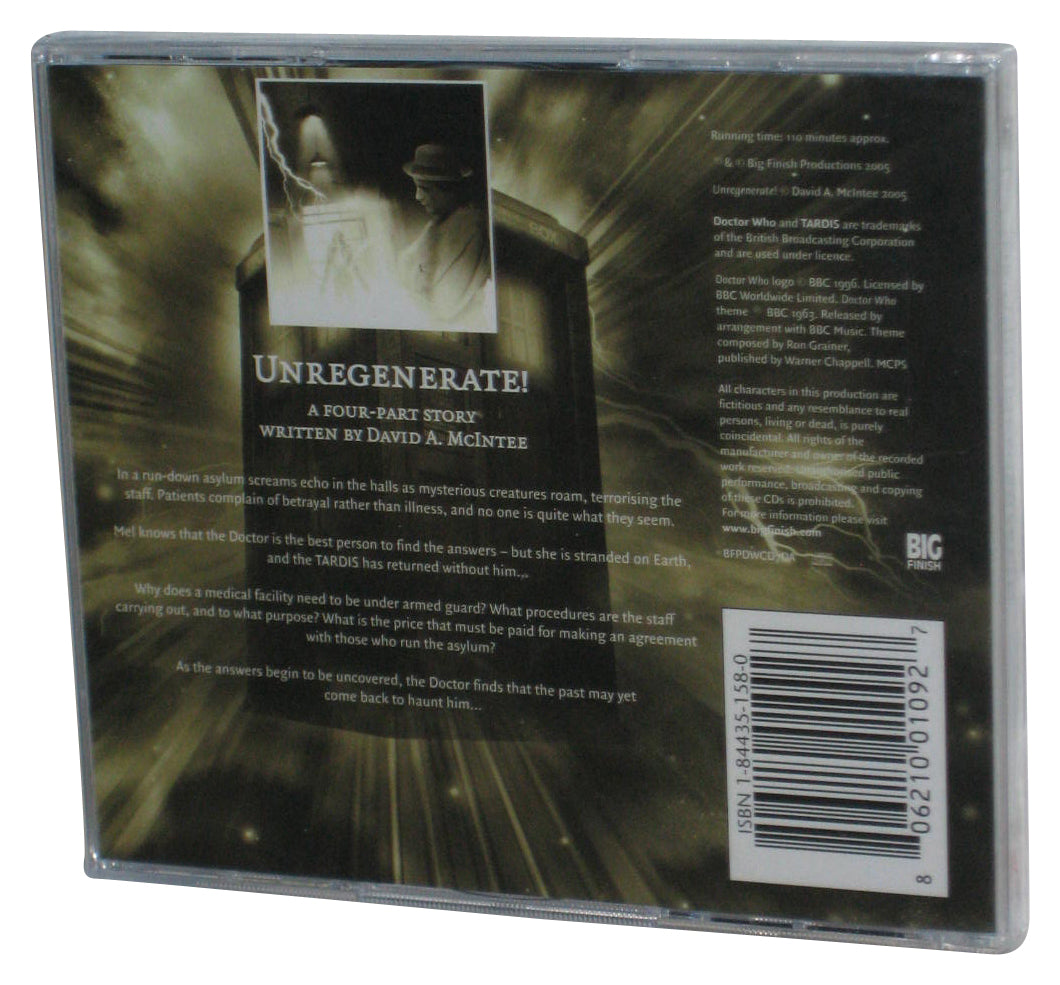 Doctor Who Unregenerate! (2005) Sylvester McCoy Audio CD