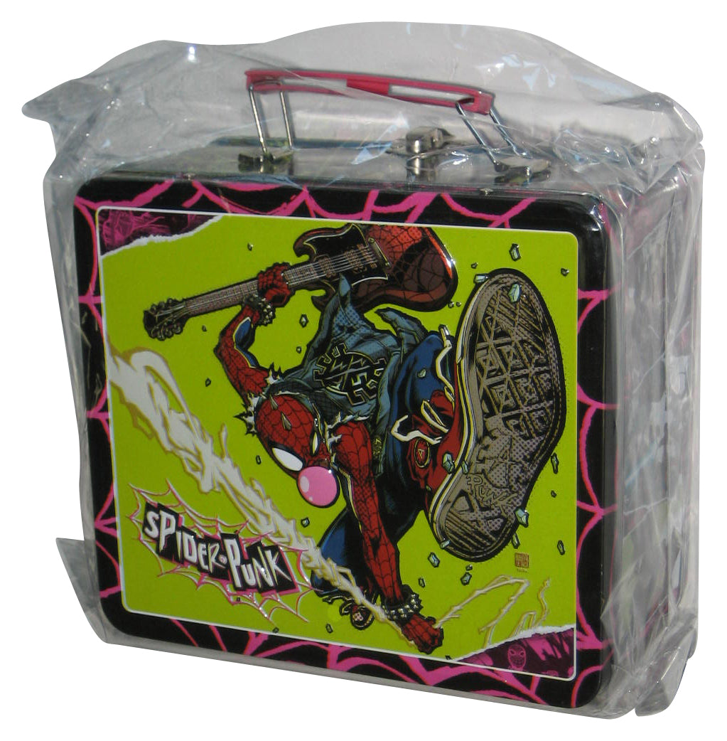 Spider-Man Spider-Punk Surreal San Diego 2024 Previews Exclusive Tin Titans Lunch Box w/ Drink Container
