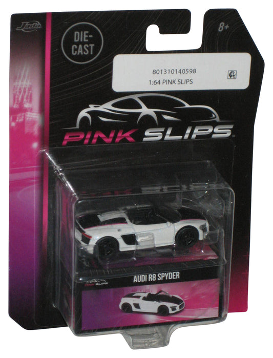 Majorette Pink Slips (2023) Jada Toys Audi R8 Spyder White Deluxe Toy Car