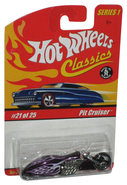 Hot Wheels Classics Series 1 (2004) Purple Pit Cruiser Motorcycle Bike Toy #21/25