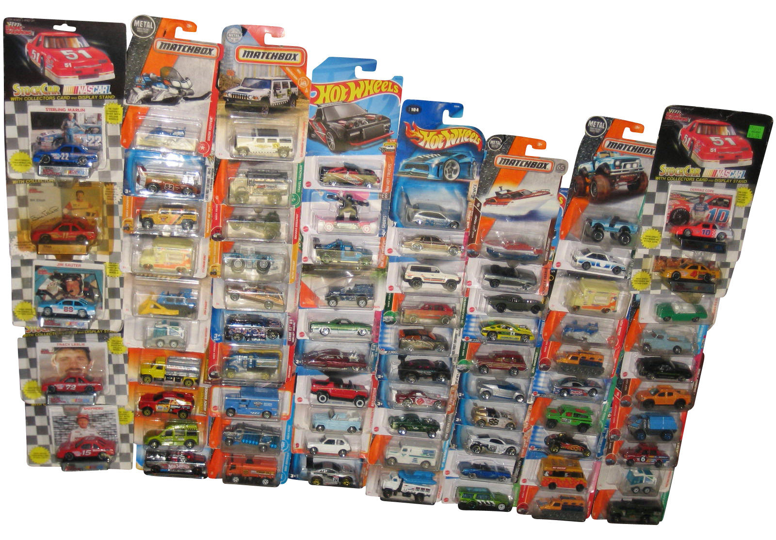 Hot Wheels & Matchbox Racing Champions Die-Cast Mixed Collection -- (Lot of 75 Toy Cars)