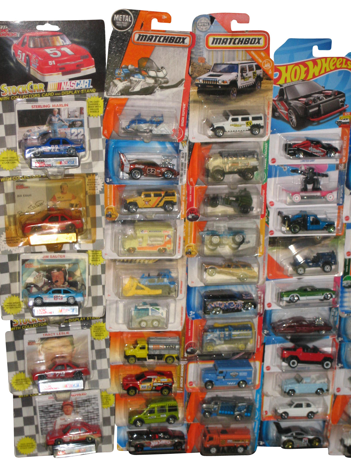 Hot Wheels & Matchbox Racing Champions Die-Cast Mixed Collection -- (Lot of 75 Toy Cars)