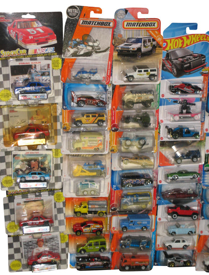 Hot Wheels & Matchbox Racing Champions Die-Cast Mixed Collection -- (Lot of 75 Toy Cars)