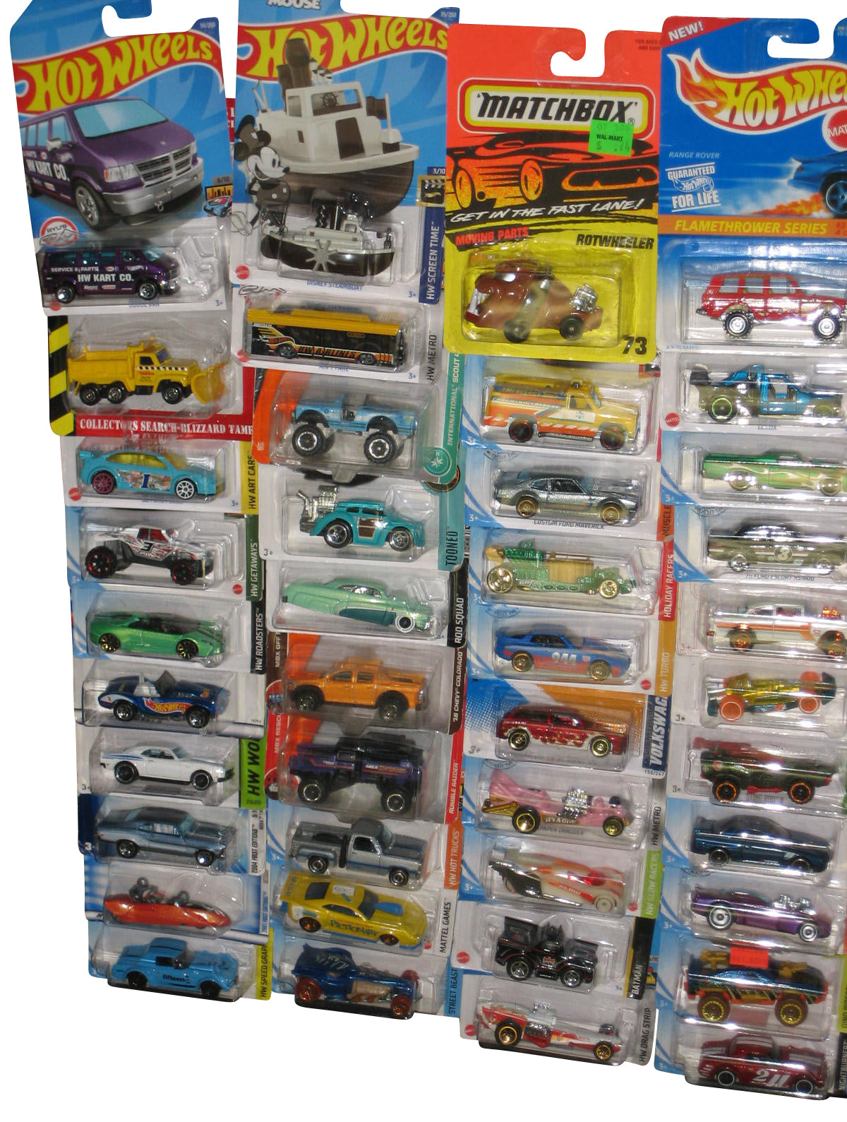 Hot Wheels & Matchbox Racing Champions Die-Cast Mixed Collection -- (Lot of 73 Toy Cars)