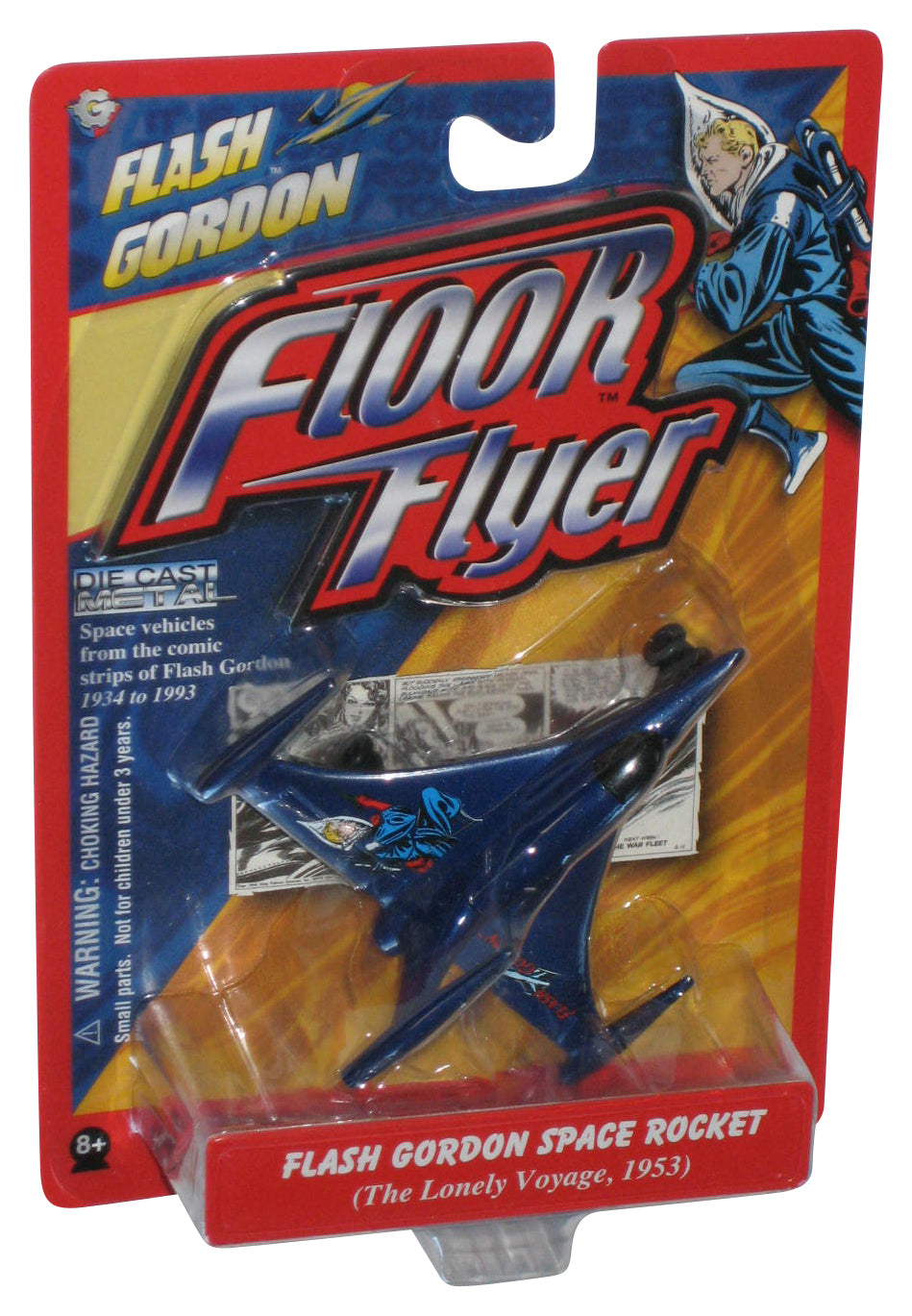 Flash Gordon Floor Flyer (2005) Alpha International Blue Space Rocket The Lonely Votage 1953 Toy Plane