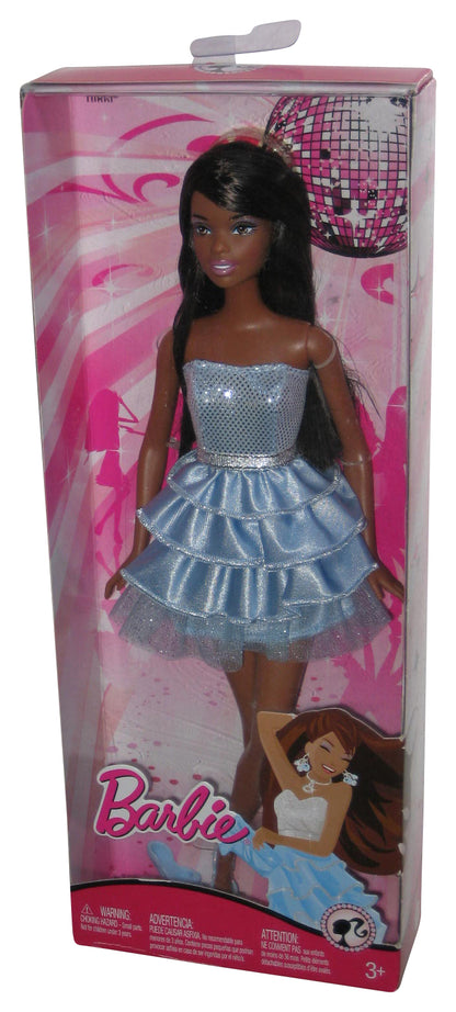 Barbie Nikki Blue Dress (2008) Mattel Toy Doll - (One Shoe Loose In Packaging)