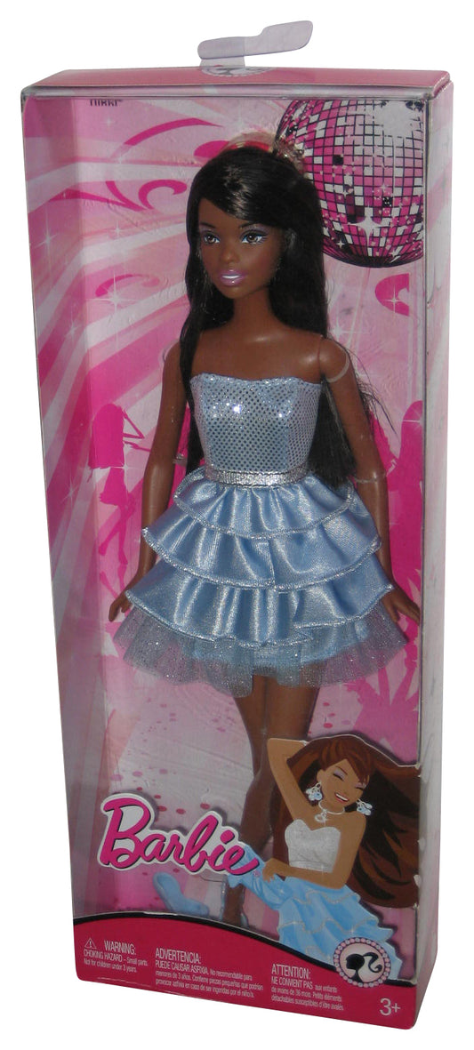 Barbie Nikki Blue Dress (2008) Mattel Toy Doll - (One Shoe Loose In Packaging)