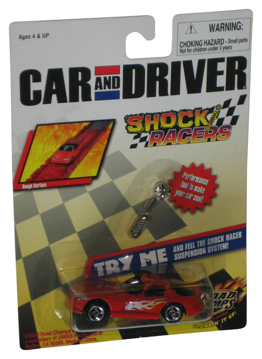 Road Champs Car And Driver Shock Racers (2000) Jakks Pacific Red Toy Car