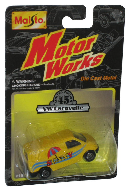 Maisto Motor Works (2000) Maisto Yellow Sunny VW Caravelle Toy Van