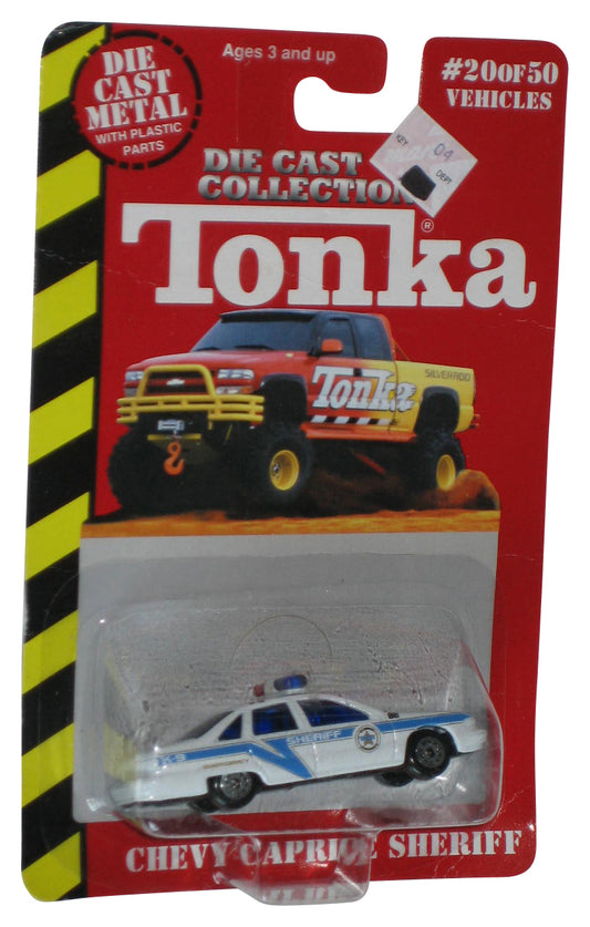 Tonka Die Cast Metal Chevy Caprice Sheriff (1999) Maisto White Police Toy Car #20/50