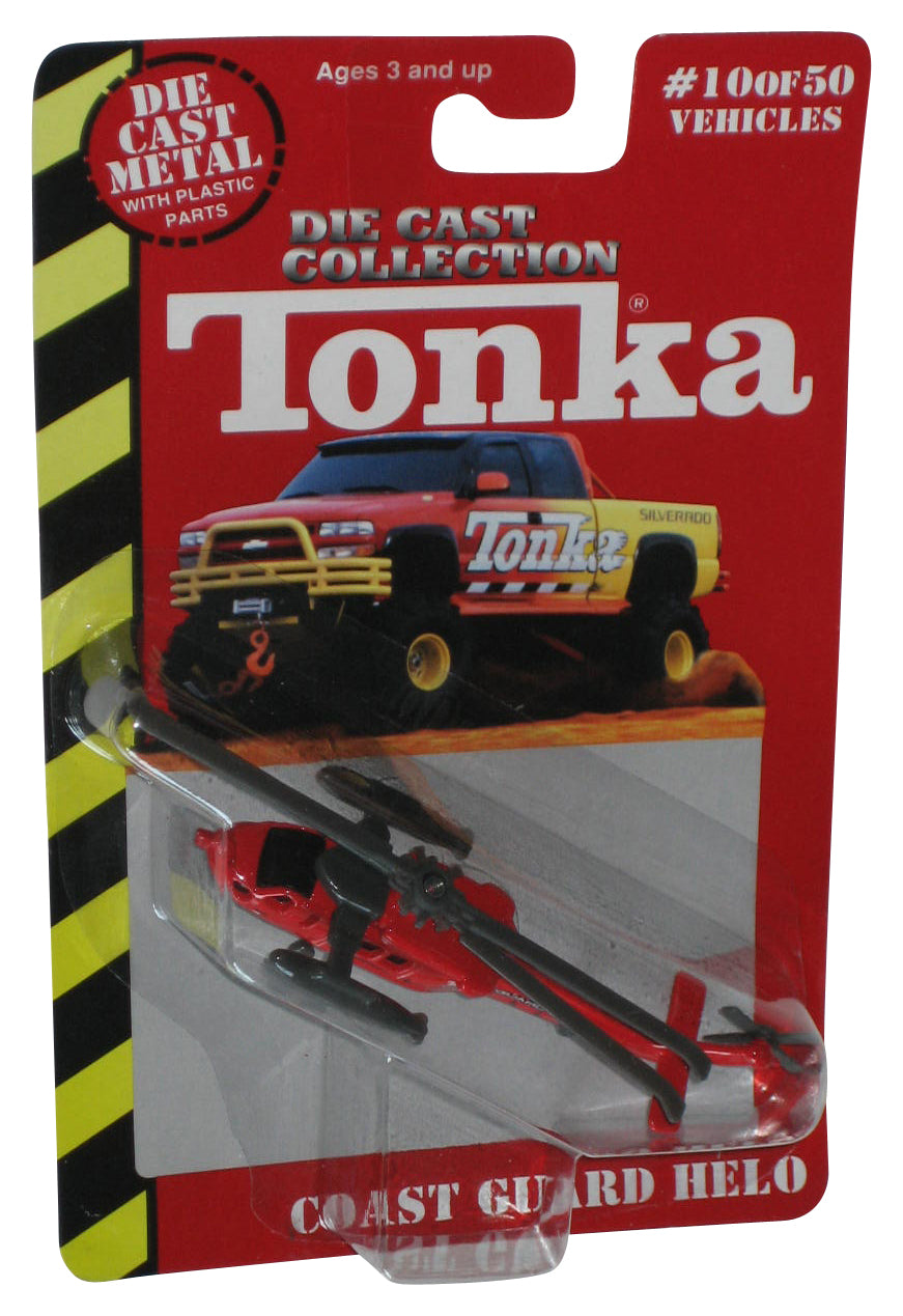 Tonka Die Cast Metal Red Coast Guard Helo (1999) Maisto Toy Helicopter #10/50