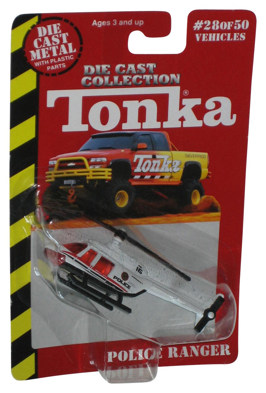 Tonka Die Cast Metal Police Ranger (1999) Maisto White Toy Helicopter #28/50