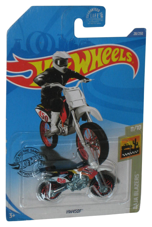 Hot Wheels Baja Blazers 8/10 (2017) HW450F Motorcycle Toy Bike 28/250 - (Card Wear)