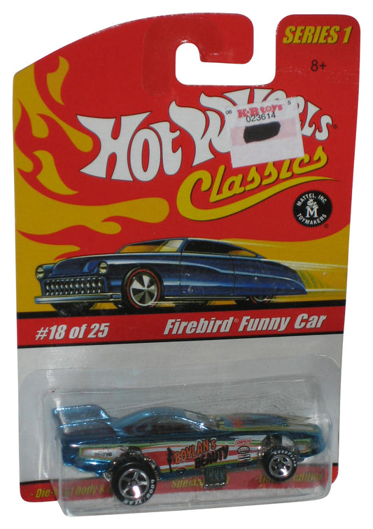 Hot Wheels Classics Series 1 (2004) Blue Firebird Funny Car Toy #18/25