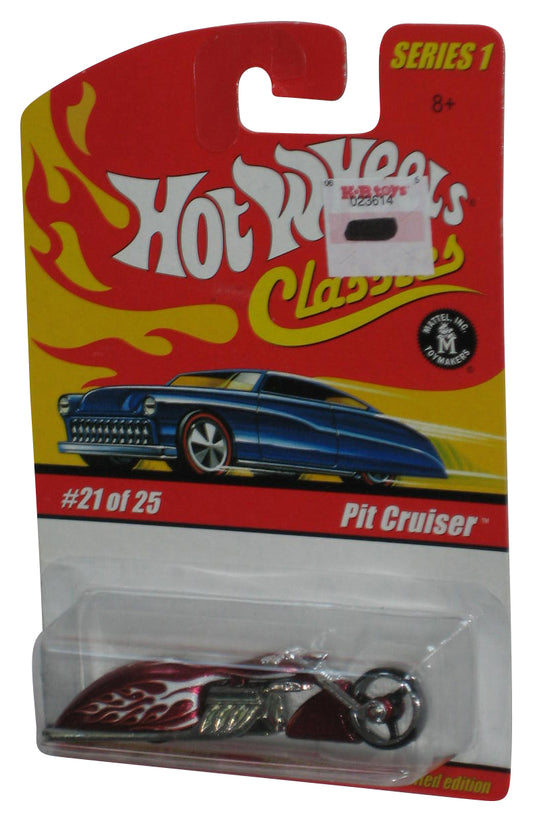 Hot Wheels Classics Series 1 (2004) Red Magenta Pit Cruiser Motorcycle Bike Toy 21/25
