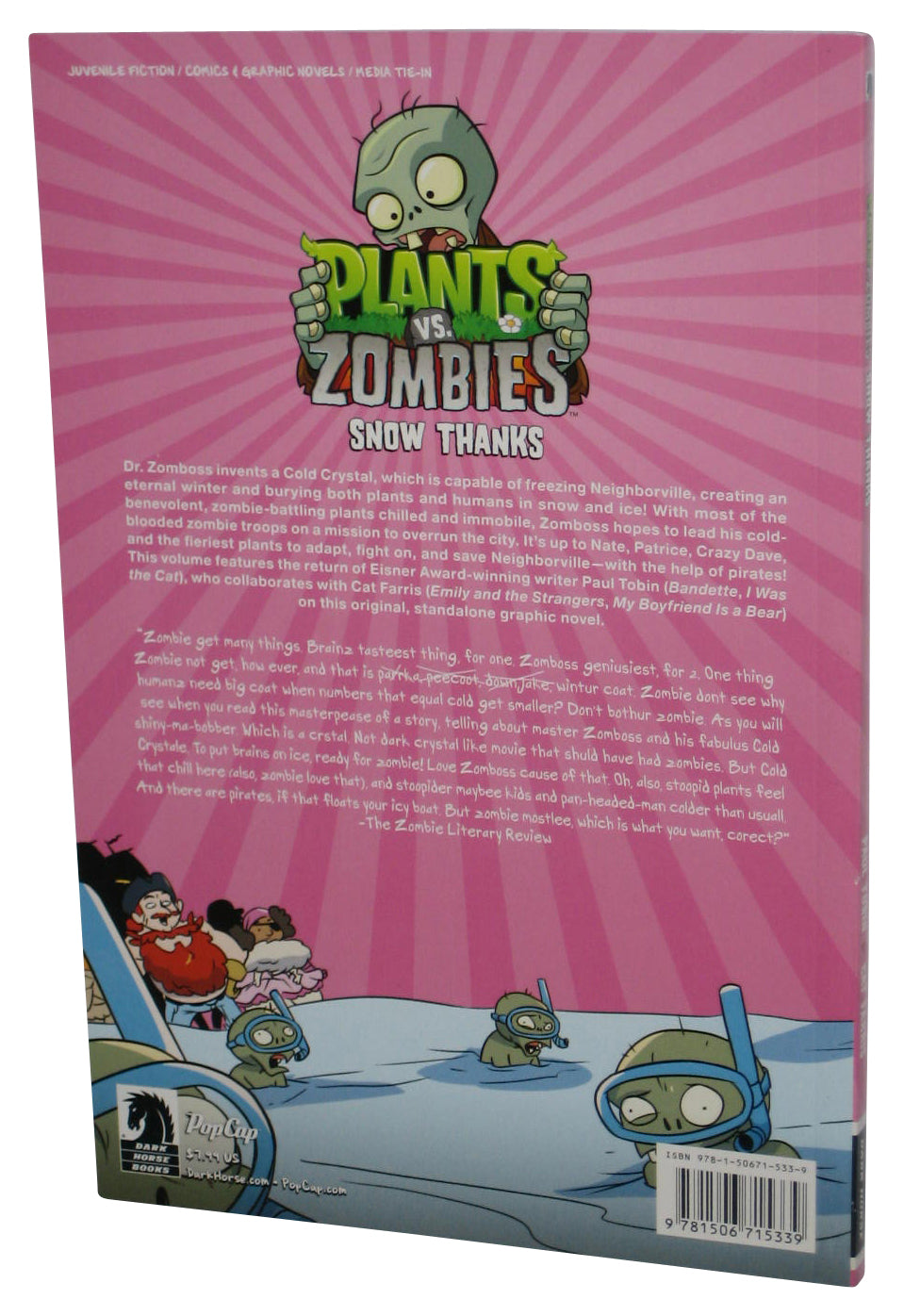 Plants vs Zombies Snow Thanks (2019) Dark Horse Paperback Book