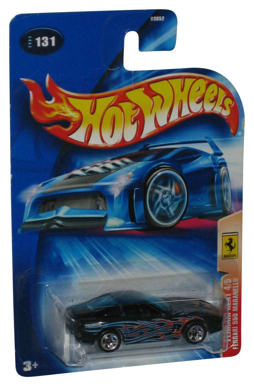 Hot Wheels Ferrari Heat 4/5 (2004) Blue 550 Maranello Toy Car #131