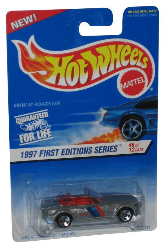 Hot Wheels 1997 First Edition 6/12 Silver BMW M Roadster Toy Car #518