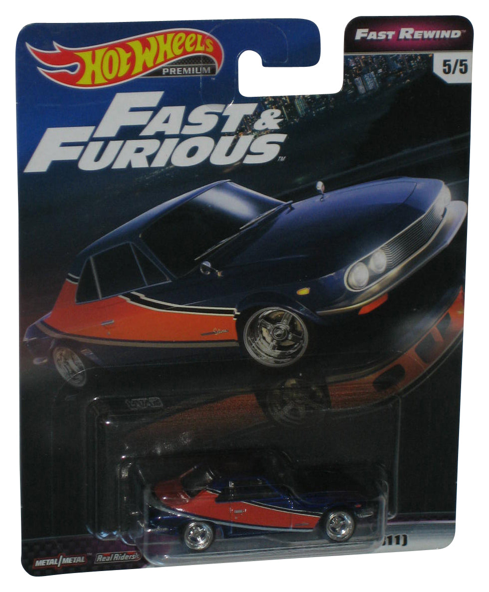 Hot Wheels Fast Rewind Fast & Furious (2017) Blue & Orange Nissan Silvia S15 CSP311 Toy Car 5/5