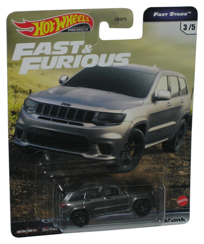 Hot Wheels Fast & Furious Fast Stars (2020) Gray Jeep Grand Cherokee Trackhawk Toy Car 3/5