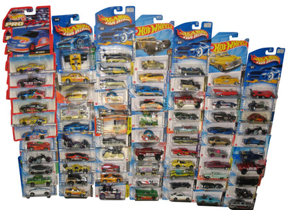 Hot Wheels Mattel Die Cast Mixed Collection -- (Lot of 74 Toy Cars)