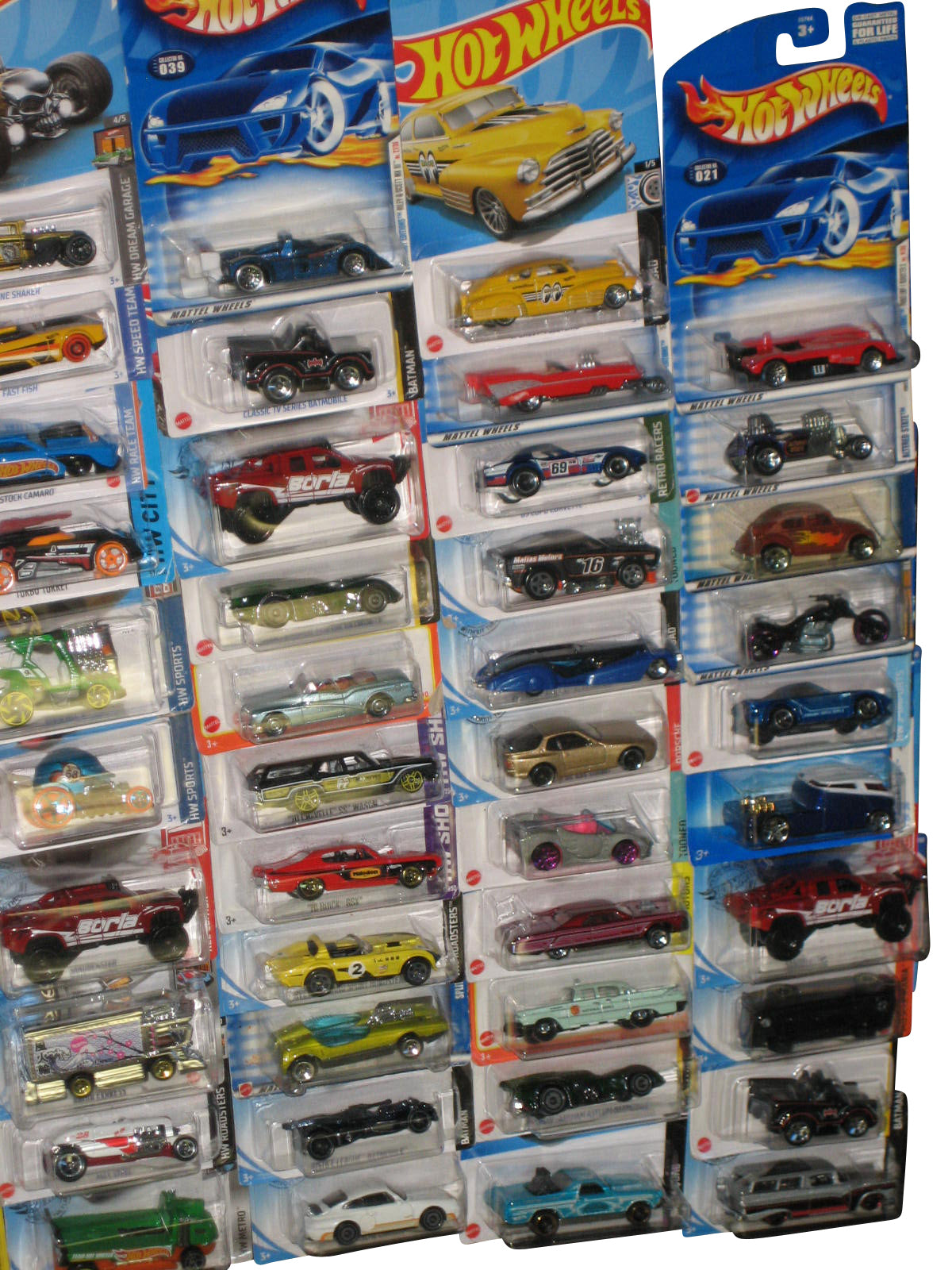 Hot Wheels Mattel Die Cast Mixed Collection -- (Lot of 74 Toy Cars)