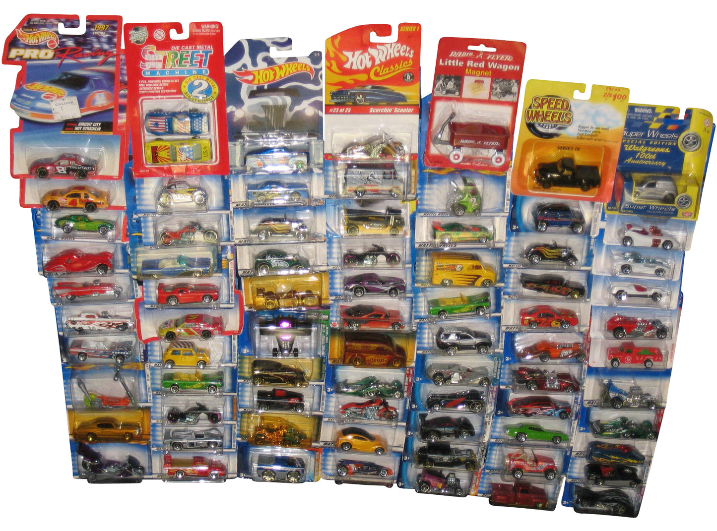 Hot Wheels & Some Misc. Mattel Die Cast Mixed Collection -- (Lot of 75 Toy Cars)