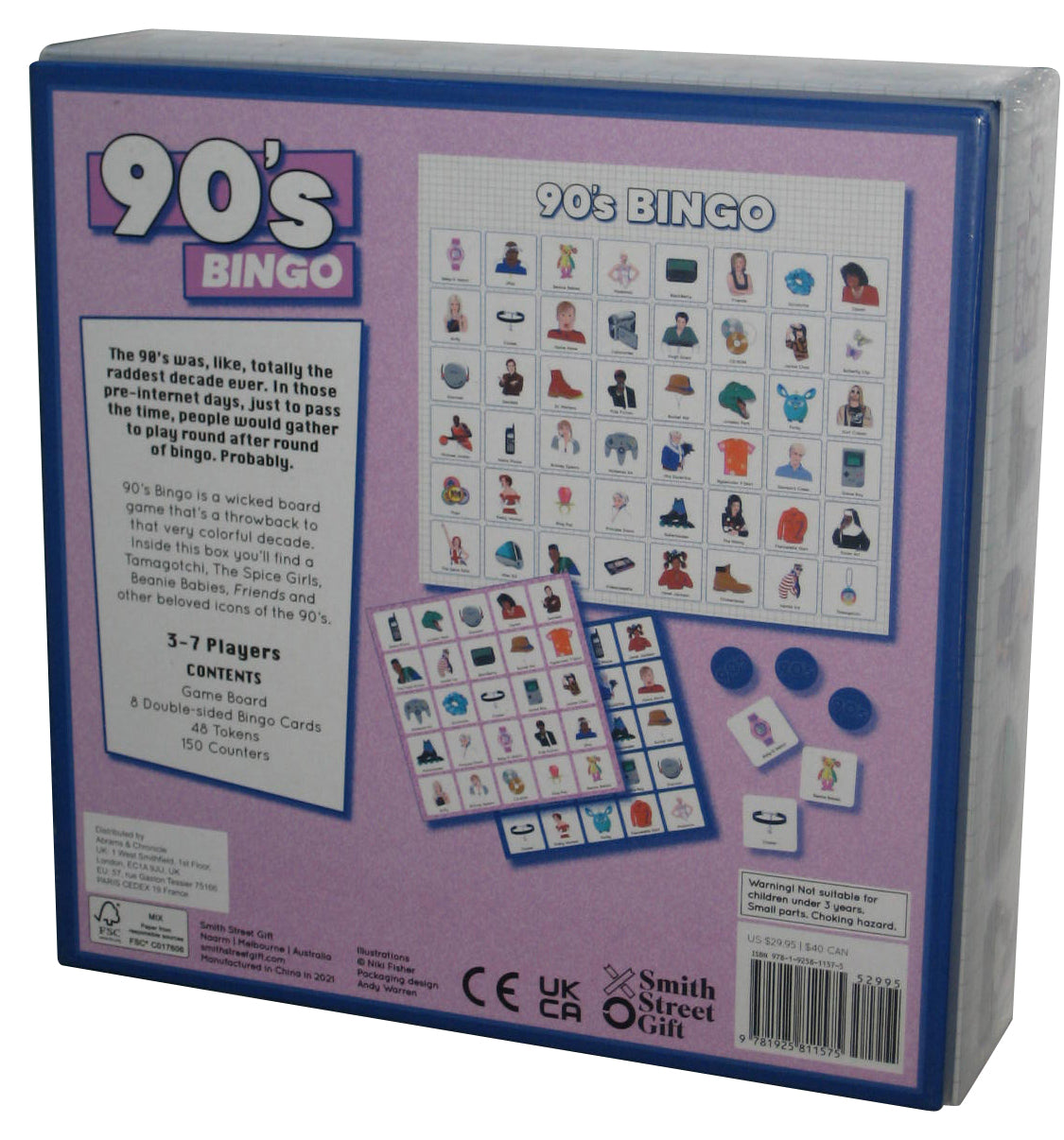 90s Bingo A Throwback To The Raddest Decade Ever (2020) Smith Street Gift Game