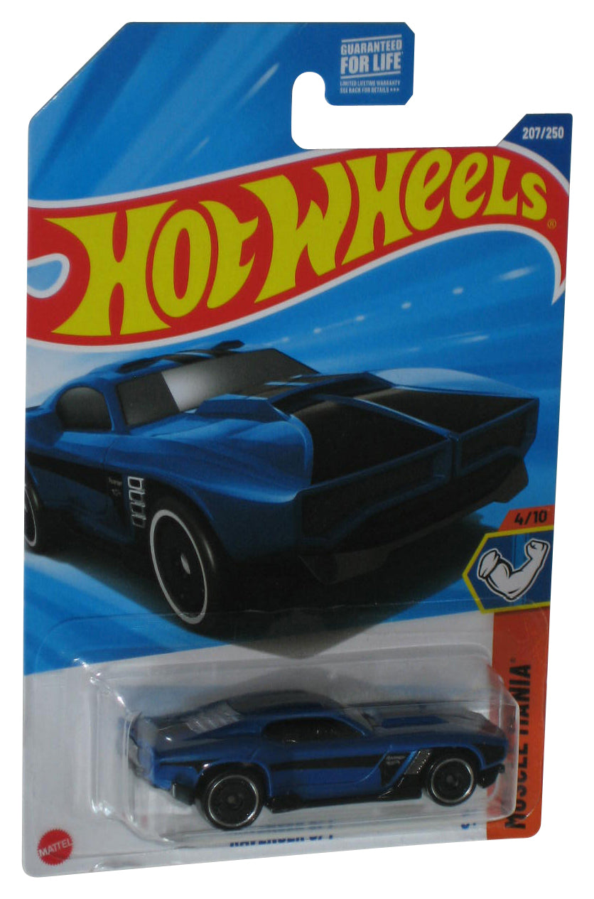 Hot Wheels Muscle Mania 4/10 (2024) Blue Ravenger S/T Toy Car 207/250