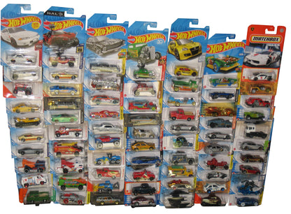 Hot Wheels & Matchbox Die Cast Mixed Collection -- (Lot of 75 Toy Cars)