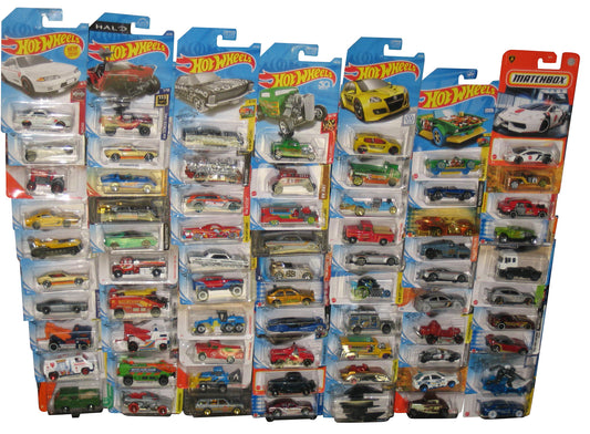 Hot Wheels & Matchbox Die Cast Mixed Collection -- (Lot of 75 Toy Cars)