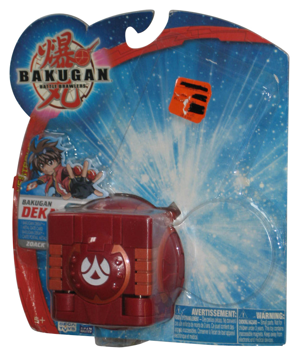 Bakugan Battle Brawlers Deka (2008) Spin Master Red Toy - (Missing Cards)