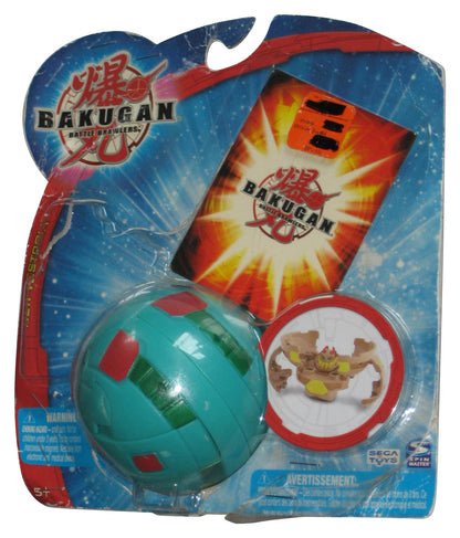 Bakugan Battle Brawlers New Vestroia (2008) Spin Master Teal Green Toy w/ Gate Card